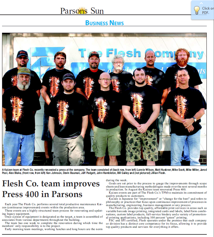 Parson's Sun Article